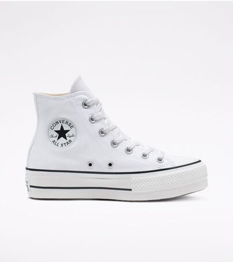 Chuck Taylors Platform, Canvas Platform Chuck Taylor All Star, Shoes Basic, Mode Converse, Cute Converse Shoes, Womens High Top Shoes, Cute Converse, Converse Platform, Shoes For School