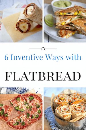 Here are 6 recipe ideas for flatbread that show how simple it is to make meals and snacks with just a few ingredients. Easy, healthy, tasty. #flatbread #lunchboxideas #lunchrecipes #snackseasy #momskitchenhandbook Wrap Lunch Ideas, Hearty Winter Recipes, Easy Recipe Ideas, Culinary Tips, Healthy Wraps, Homemade Crackers, 15 Minute Meals, Sandwiches For Lunch, Easy Snack Recipes