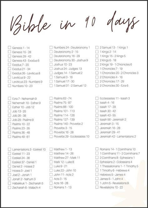 Read the Bible in 90 days checklist - single page Digital Prayer Journal, Prayer Journal Template, Bible Journal Notebooks, Biblical Marriage Quotes, Read The Bible, Christian Journaling, Bible Study Guide, Sermon Notes, Bible Study Journal