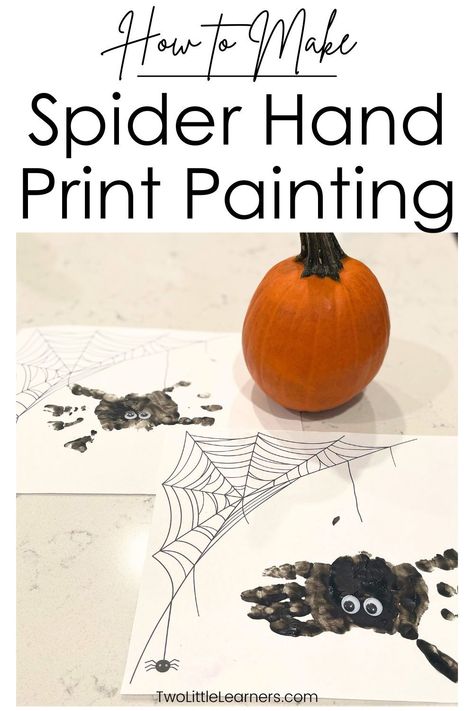 Read all about a spider handprint craft. Learn all about this spider hand painting that makes a fun and easy halloween craft for kids and toddlers. Find out more about fun halloween activities for kids at twolittlelearners.com Spider Handprint Craft, Hand Print Painting, Fun Halloween Activities For Kids, Spider Activities, Easy Halloween Craft, Halloween Activities For Toddlers, Halloween Activities Preschool, Fun Halloween Activities, Halloween Science