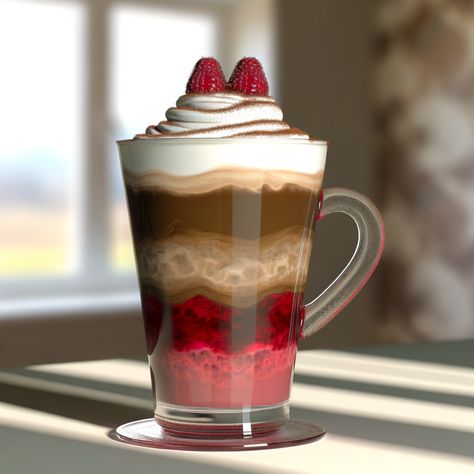 A decadent, homemade version of Starbucks' beloved Chocolate Raspberry Latte Raspberry Latte, Coffee Creme Brulee, Popcorn Dessert, Espresso Dessert, Creme Brulee Desserts, Starbucks Hot Chocolate, Flan Dessert, Raspberry Truffle, Raspberry Coffee