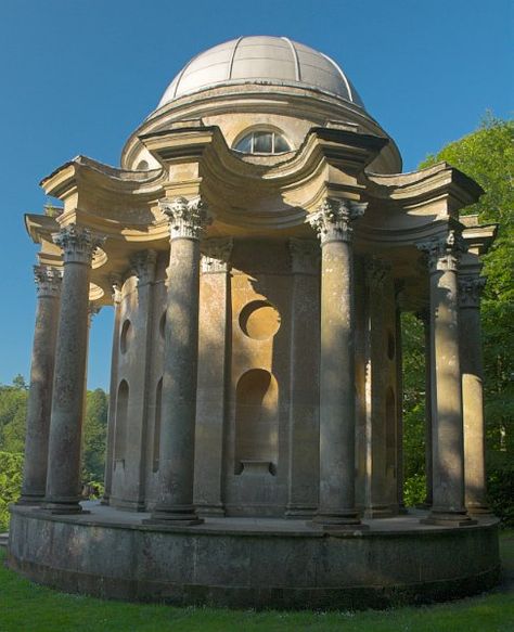 Temple of Apollo, Stourhead House and Gardens, Stourhead, Wiltshire. Used for the proposal scene in the 2005 movie of Pride and Prejudice. Part of the UK Travel and Heritage Image Library from Britain Express, Wiltshire Collection Stourhead Garden, Stourhead House, Garden Temple, Garden Follies, Temple Of Apollo, Wiltshire England, Landscape Garden, Formal Gardens, White Gardens