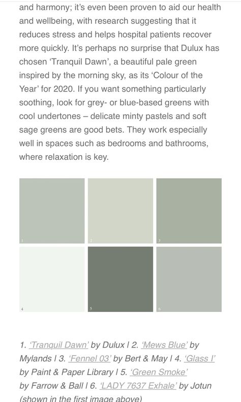 Dulux Pale Sage, Morning Sky, Cool Undertones, Color Of The Year, Pale Green, Health And Wellbeing, Sage Green, Good Things, How To Plan