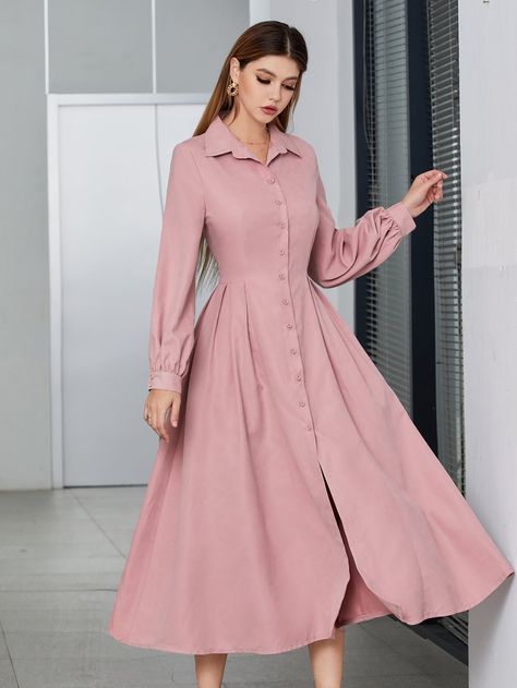 Graduation Picture, Graduation Picture Poses, Button Front Shirt Dress, Long Dress Design, Linen Shirt Dress, Frock Design, Graduation Pictures, Button Front Shirt, Kurti Designs