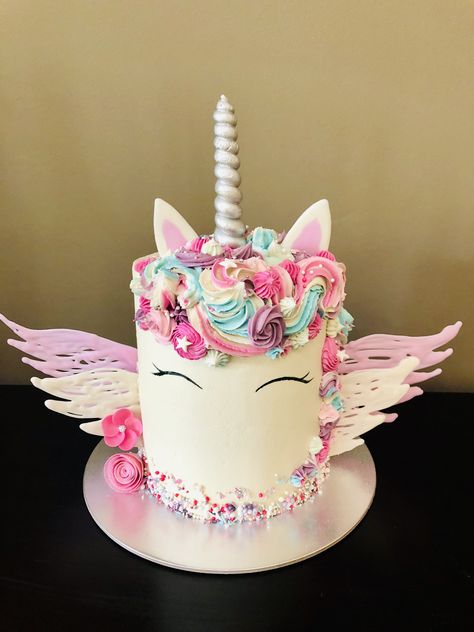 Cakes For 7th Birthday Girl, Pink Unicorn Birthday Cake, 7th Birthday Girl Ideas Cake, 6th Birthday Girl Cake, Cakes For 8th Birthday Girl, Birthday Cake 6th Girl, Birthday Cake 7th Girl, Birthday Cake For 6 Year Girl, Birthday Cakes For 7 Year Girl