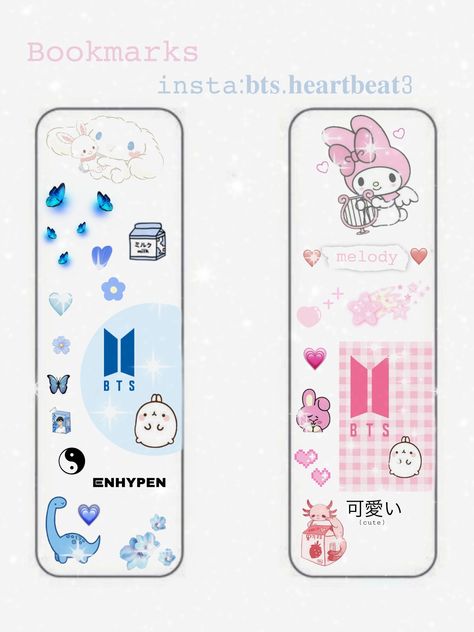 Sanrio Bookmark Template, Paper Dolls Diy Sanrio, My Melody Bookmark, Sanrio Bookmark Printable, Sanrio Bookmark, Hello Kitty Printables, Kpop Diy, Paper Dolls Diy, Bookmark Craft