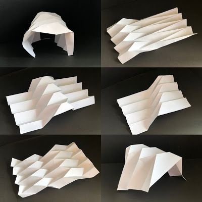 Architecture School Project, Form Finding Architecture, First Year Architecture Student Projects, Easy Architecture Model, Concept Models Architecture Student, Paper Models Architecture, Paper Architecture Model, Folded Architecture, Paper Model Architecture