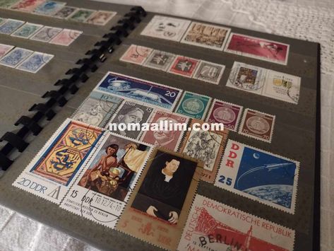 How to build your own stamp album. Stamp albums are quite expensive, you can build them on your own if you have thousands of stamps to organize, and save a good amount of money! Stamp Collection Ideas, Postage Stamp Collecting, Postage Stamp Collection, Stamps Collection, Album Diy, Diy Stamp, Post Stamp, Postal Stamps, Chickens Backyard