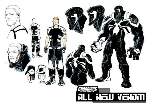 Space knight venom Venom Redesign, Flash Thompson, Agent Venom, All Spiderman, Space Knight, Drawing Refrences, Marvel Men, Marvel Venom, Man Thing Marvel