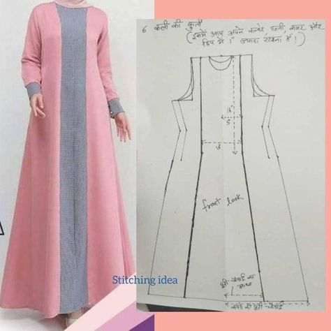 Learn Sewing, Clothing Pattern Design, Sewing Measurements, Baby Clothes Patterns Sewing, Sewing Easy Diy, Womens Trendy Dresses, Knitted Design, Fashion Design Patterns, Cotton Long Dress