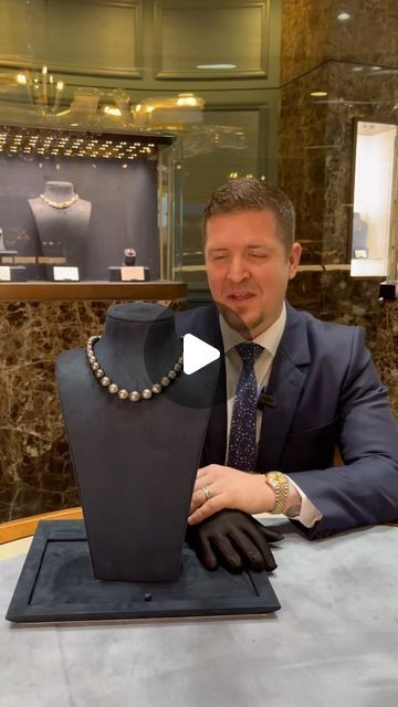 M.S. Rau Jewels on Instagram: "Displaying a lustrous silvery hue, the thirty-seven Tahitian pearls in this necklace range in size from 13mm to 15mm. Prized for their luminous coloring, pearls hailing from the waters of the South Pacific are the most coveted in the world. Farmed from the large French Polynesian Black-Lip pearl oyster, these pearls possess the richest, most vibrant coloring of any other pearl. An elegant clasp of 14K yellow gold embedded with diamonds provides the perfect finishing touch.

Visit our website for more info. Item No. 31-1182

#msrau #msraujewelry #finejewelry #highjewelry #finejewellery #rarejewelry #raregemstones #highjewellery #raregemstones #realisrare #blackpearls #blackpearlnecklace #pearlnecklace #necklace #beadednecklace #tahitianpearls #tahitianpearlnec Pearl Oyster, Rare Jewelry, Black Pearl Necklace, Oyster Pearl, Black Lips, Rare Gemstones, Tahitian Pearls, South Pacific, Black Pearl