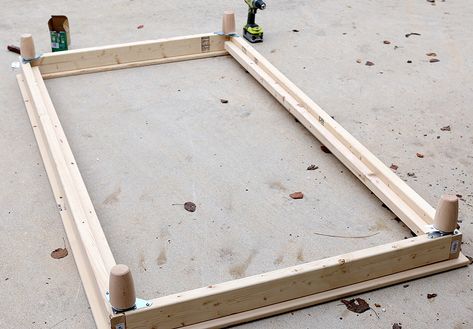 Diy Twin Bed Frame, Diy Platform Bed Frame, Platform Bed Full, Diy Twin Bed, Jen Woodhouse, Free Building Plans, Diy Platform Bed, Murphy Bed Plans, Bed Full