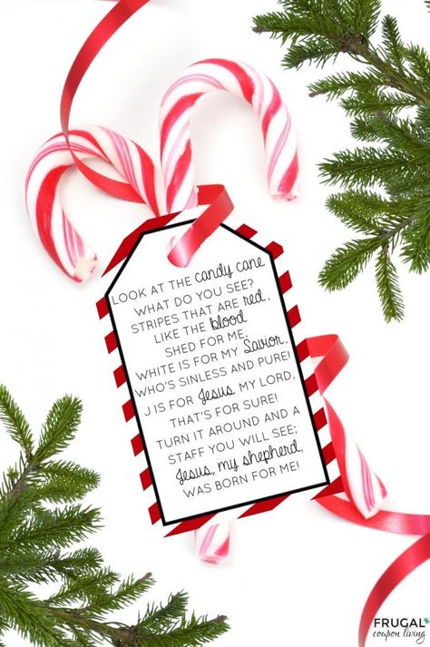 The Legend of the Candy Cane Poem - Free Printable Gift Tag for Christmas. Use as a gift for Sunday School, church, witnessing, Awana and more. #FrugalCouponLiving #FreePrintable #printable #Awana #sundayschool #gifttag #Chrsitmasgifttag #freeprintables #printables #candycane #candycanepoem #poem #poetry Candy Cane Message, Printable Candy Cane, Legend Of The Candy Cane, Candy Cane Story, Candy Cane Poem, Chrsitmas Gift, Candy Cane Legend, Candy Cane Coloring Page, Candy Cane Gifts