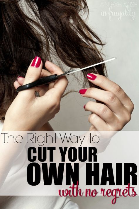 Diy Hair Trim, Cut Hair At Home, Trim Your Own Hair, Self Haircut, Cut Your Own Hair, Cut Own Hair, Hairstyles Diy, Diy Salon, How To Cut Your Own Hair