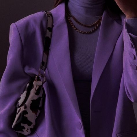 Violet Aesthetic, Venus Fashion, Purple Blazer, Purple Vibe, Lavender Aesthetic, Purple Suits, Dark Purple Aesthetic, Color Vibe, Purple Outfits