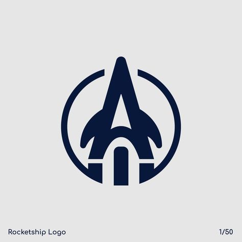 Day 1 - Rocketship Logo (Aerolite, Axis, Comet, Quasar) Rocketship Logo, Logo Challenge, Day Logo, Sigil Magic, Rocket Ship, Vehicle Logos, 50 %, Logo Design, ? Logo