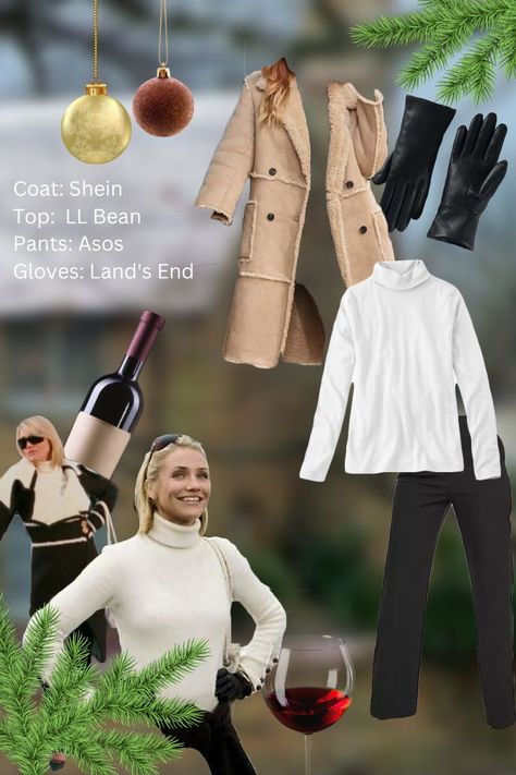 Get inspired by Cameron Diaz's chic holiday outfits from the movie The Holiday and learn how to recreate her look in real life. #TheHolidayOutfits #FashionInspiration #CameronDiazStyle fashion inspo . . . . . . Winter outfits  Winter fashion  Winter fits  Winter outfits casual  Winter outfits aesthetic  Winter outfit ideas  Winter outfit inspiration  Winter outfit inspo  Winter outfit aesthetic  Winter outfits for work  Winter outfits for school The Holiday Cameron Diaz Outfits, Cameron Diaz The Holiday Outfits, Hallmark Movie Outfits Winter, The Holiday Movie Outfits, Cameron Diaz Outfits, Cameron Diaz The Holiday, Holiday Cameron Diaz, The Holiday Outfits, Chic Holiday Outfits