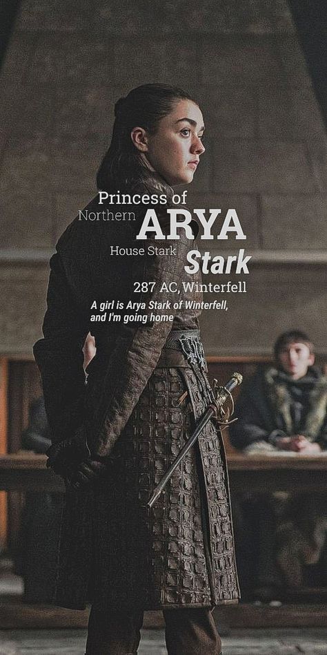 Game of thrones Game Of Thrones Aesthetic Wallpaper, Arya Stark Season 1, Arya Stark Book, House Stark Aesthetic, Arya Stark Wallpaper, Got Poster, Arya Stark Quotes, Arya Stark Aesthetic, Got Wallpaper