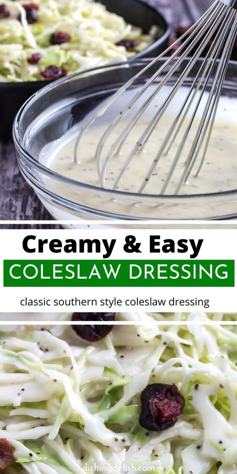 Easy Coleslaw Dressing, Creamy Coleslaw Dressing, Coleslaw Dressing Recipe, Dressing Recipes Thanksgiving, Easy Coleslaw, Coleslaw Recipe Easy, Slaw Dressing, Coleslaw Dressing, Creamy Coleslaw