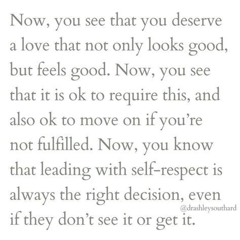 Just because it looks good... Just because it's "not that bad"... Just because they're not hitting you... ...doesn't mean it feels good. 🤷‍♀️ Self-Restoration invites you to see that the love your heart craves reaches far beyond the superficial interactions of day-to-day life. Far beyond things being good enough. You're longing for depth, intimacy, vulnerability, and mutual growth. 💕 You're longing to feel seen, safe, and understood. ✨ You're longing to know that you mean the wor... Feel Like A Bad Person Quotes, Being Good Enough, Bad Person, Being Good, Self Respect, Mean It, Good Enough, Inspiring Quotes About Life, Psych