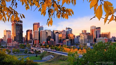 Bow River, at dawn, Calgary, Alberta #Architecture #2K #wallpaper #hdwallpaper #desktop Canada Wallpaper, Horizon Zero Dawn Wallpaper, Free Wallpaper Desktop, Canada Pictures, Calgary Alberta Canada, Architecture Wallpaper, Calgary Alberta, Banff National Park, Alberta Canada