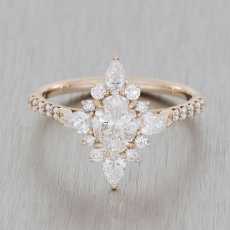 Ballerina Engagement Ring, Ballerina Ring, Most Popular Engagement Rings, Vintage Wedding Jewelry, Popular Engagement Rings, Ring Marquise, Engagement Rings Marquise, Rings Vintage, Rose Engagement Ring