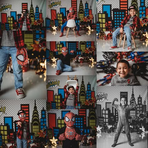 Spiderman Theme Photoshoot, Spidey Photoshoot, Avengers Photoshoot, 3 Year Photoshoot, Spiderman Photoshoot, Boys Spiderman Costume, 3rd Birthday Photoshoot, Superhero Photoshoot, Joshua Birthday