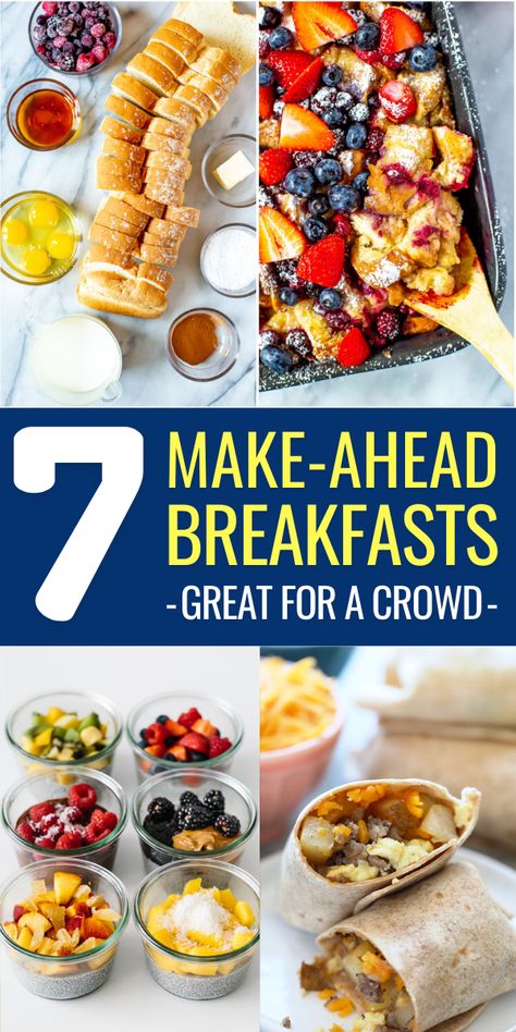 Breakfast Ideas For Work Group, Easy Breakfast Make Ahead Simple, Breakfast For A Large Group Make Ahead, Work Meeting Breakfast Ideas, Camping Breakfasts For A Group, Simple Ladies Brunch Ideas, Healthy Breakfast For Large Groups, Easy Brunch For Large Group, Office Breakfast Ideas Simple