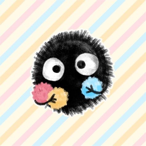 Soot Sprite Pfp, Neighbour Totoro, Soot Sprite, Soot Sprites, Patterns Wallpaper, Bento Cake, Doodle Sketch, Cute Patterns Wallpaper, My Neighbor Totoro