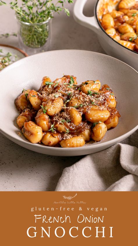 Gluten Free Vegan Gnocchi, Vegan Gnocchi Recipes Homemade, Gluten Free Dairy Free Gnocchi Recipes, Vegan Gnocchi Sauce, Vegan Gnocchi Dishes, Vegan French Food, Gnocchi Recipes Vegetarian, Vegan Potato Gnocchi, Vegan Gnocchi Recipes