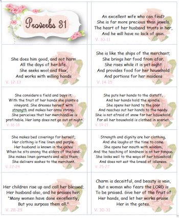 Free Printable Scripture, Bible Memorization, Memorizing Scripture, Proverbs Woman, Prov 31, Memorize Scripture, Free Scripture Printables, Proverbs 31 Wife, Proverbs 31 10