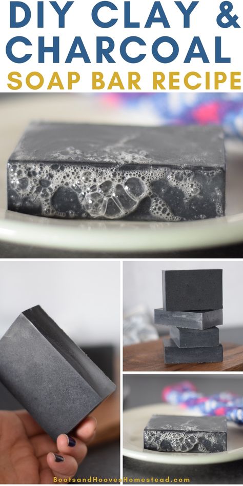 Easy Melt And Pour Soap Designs, Mens Soap Recipe Melt And Pour, Soap Design Ideas Melt And Pour, Melt And Pour Soap Recipes For Men, Melt And Pour Soap Ideas Design, Soap Recipes Melt And Pour, Diy Charcoal Soap, Organic Soap Recipe, Melt And Pour Soap Ideas