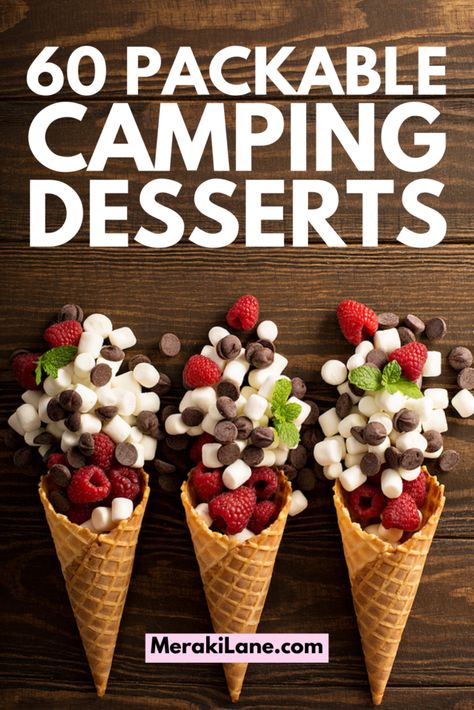 60 Simple and Easy Camping Desserts The Whole Family Will Love Camping Meals Desserts, Camp Deserts, Simple Camping Desserts, Easy Camp Desserts, Camping Deserts Easy, Camping Desserts For A Crowd, Desserts For Camping Easy, Healthy Camping Desserts, Desserts To Take Camping