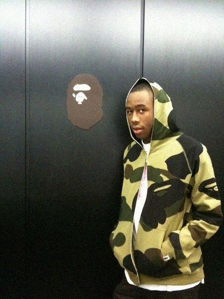 A young Tyler, The Creator in Bape Odd Future Wolf Gang, Wolf Haley, Earl Sweatshirt, Best Revenge, Womens Golf Fashion, Odd Future, The Best Revenge, Your Crazy, Golf Wang