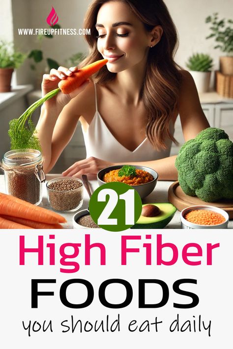 21 High-Fiber Foods 🌿🥕 You Should Eat for Better Health 💚 Foods For Fiber, Good Fiber Meals, Most Fiber Rich Foods, Foods With Lots Of Fiber, Healthy High Fiber Foods, List Of Fiber Rich Foods, Foods Rich In Fiber, Best Sources Of Fiber, Foods With Fiber Healthy