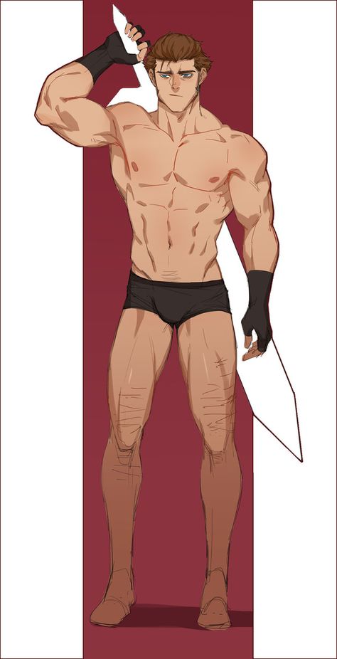 Buff Male Full Body Reference Drawing, Holding Swords Reference Drawing Male, Body Boy Art, Drawing Buff Guys, Buff Dude Reference, Heroic Poses Reference Male, Guy Drawing Poses, Holding Swords Pose Reference Drawing, Buff Guy Reference