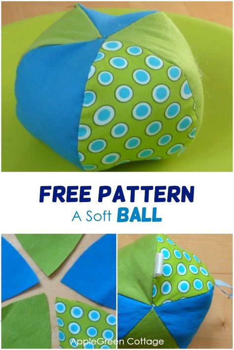 How to sew a soft ball, a perfect diy toy for babies! Get the free sewing pattern for this baby toy and make a great baby-welcoming gift in no time! Great idea for a baby shower gift! The free template is on the blog, in addition to more than 100 other free patterns - check them all out now! #freepattern #sewingforkids #sewing #baby #newmom Simple Soft Toy Sewing Pattern, Free Toy Sewing Patterns Templates, How To Make A Fabric Ball, Sewing Baby Toys Free Pattern, Free Soft Toy Patterns, Fabric Ball Pattern Free Sewing, Baby Toys Sewing Patterns, Soft Toy Patterns Free Templates, Fabric Ball Pattern