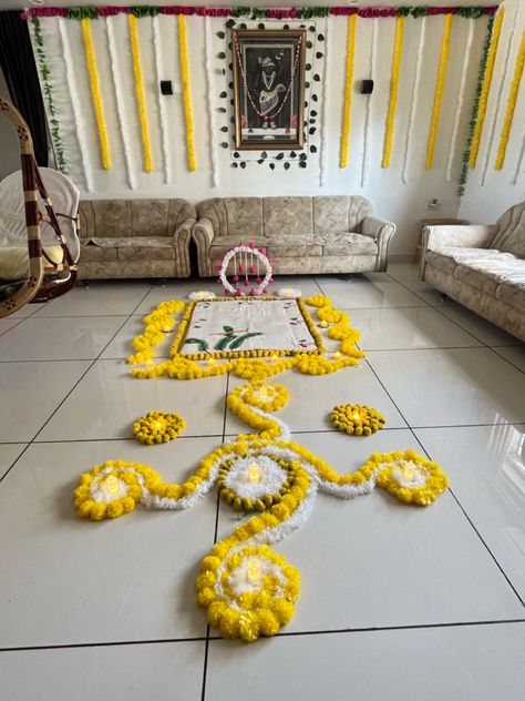 Chathi Decoration Ideas At Home, Chhathi Decoration For Baby At Home, Chatthi Decoration, Chhathi Decoration For Baby, 6thi Decoration, Baby Chathi Decoration, Chathi Decoration, Chhathi Decoration, Flower Wall Decor Diy