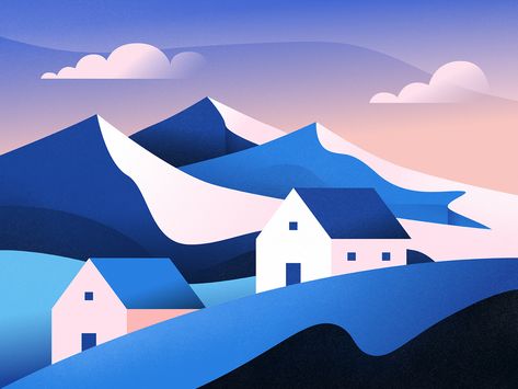 Mountain by Berin Catic Mountain Animation, Triangle Objects, Typography Animation, Minimal Flat, Web Design Marketing, Mountain Illustration, Flat Ui, Mountain Designs, Saint Charles