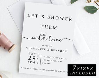 Wedding | Etsy Couples Wedding Shower Themes, Couples Shower Themes, Couples Shower Invitation, Wedding Shower Themes, Couples Bridal Shower, Couple Wedding Shower, Cha Bar, Couples Shower Invitations, Wedding Shower Invitations