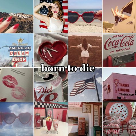 #borntodie #lanadelreyalbums #lanadelrey #lanadelreyaesthetic #moodboard #aesthetic #vintageamericana #coquette #coquetteaesthetic #lanadelreyvinyl #lanaaesthetic #lana Lana Del Rey Americana Aesthetic, Lana Summer Aesthetic, Midwestern Summer, American Coquette, Americana Coquette, Coquette Americana, Lana Del Rey Vintage, Ldr Songs, Vintage Americana Aesthetic