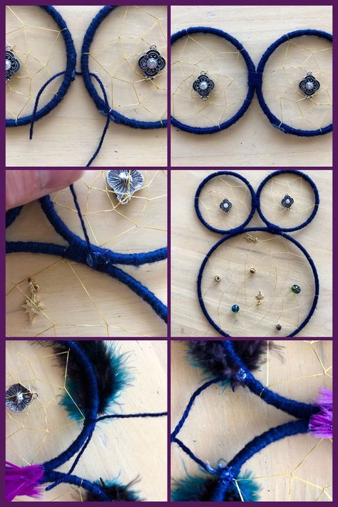 Masculine Dream Catcher, Owl Dream Catcher Diy, Ojibwe Tribe, Dream Catcher Room, Owl Dreamcatcher, Dreams Catcher, Crochet Dreamcatcher Pattern, Owl Dream Catcher, Making Dream Catchers