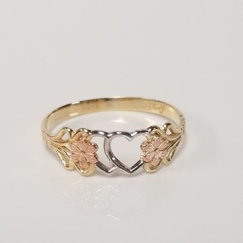 Gold Rings Heart, Xoxo Jewelry, Cute Promise Rings, 15 Jewelry, Rose Gold Promise Ring, Flower Rings, Gold Promise Rings, Body Jewelry Piercing, Heart Flower