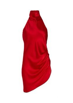 Samba Dress, Red Halter Dress, Red Satin Dress, Amanda Uprichard Dress, Amanda Dress, Amanda Uprichard, Halter Mini Dress, Book An Appointment, Satin Silk