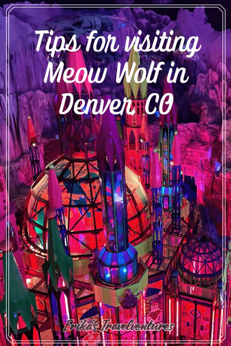 Tips for Visiting Meow Wolf in Denver - Erika's Travelventures Outfits For Meow Wolf, Meow Wolf Denver Outfit, Denver Meow Wolf, Denver Instagram Spots, Meow Wolf Outfits, Denver Colorado Vacation, Meow Wolf Denver, Colorado Roadtrip, Colorado River Rafting