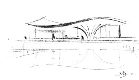 Cmu Architecture Design, Pavillion Concept, Pavilions Architecture, Pavilion Design Architecture, Pavilion Design Ideas, House Sketch Architecture, Tea Pavilion, Architecture Pavilion, Pavilion Ideas