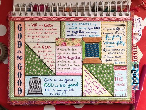 Bible Quilt Journal, Quilting Journal, Bible Quilting, Beloved Society, Bible Journal Prompts, Bible Quilt, Bible Notebook, Quilt Journal, Prayer Quilt