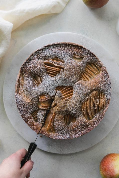 Tahini Cake, Chai Cake, Healthy Afternoon Snacks, Sliced Pears, Afternoon Snack, Chai Spice, Time Of Day, A Cup Of Coffee, How Sweet Eats