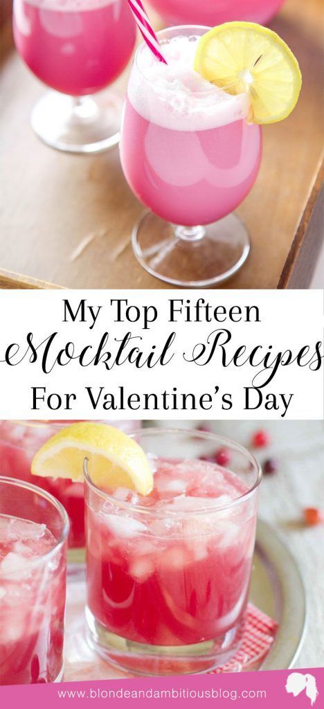 Sparkling Mocktails, Best Mocktail, Cocktail Pink, Valentine Drinks, Mocktail Drinks, Mocktail Recipes, Alcoholic Cocktails, Pink Cocktails, Fancy Drinks