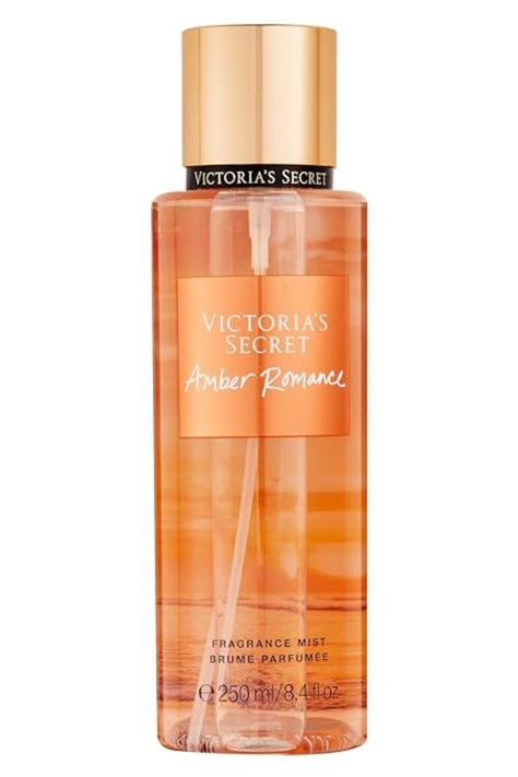 Victoria's Secret Amber Romance Refreshing Body Mist Soft Perfume, Victoria Secret Spray, Hair And Body Mist, Profumo Victoria Secret, Amber Romance, Victoria Secret Body Spray, Victoria's Secret Perfume, Victoria Secret Body Mist, Sweet Perfume